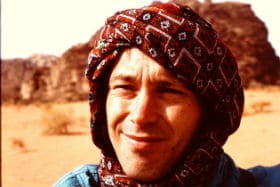 In Wadi Rum in Jordanië
